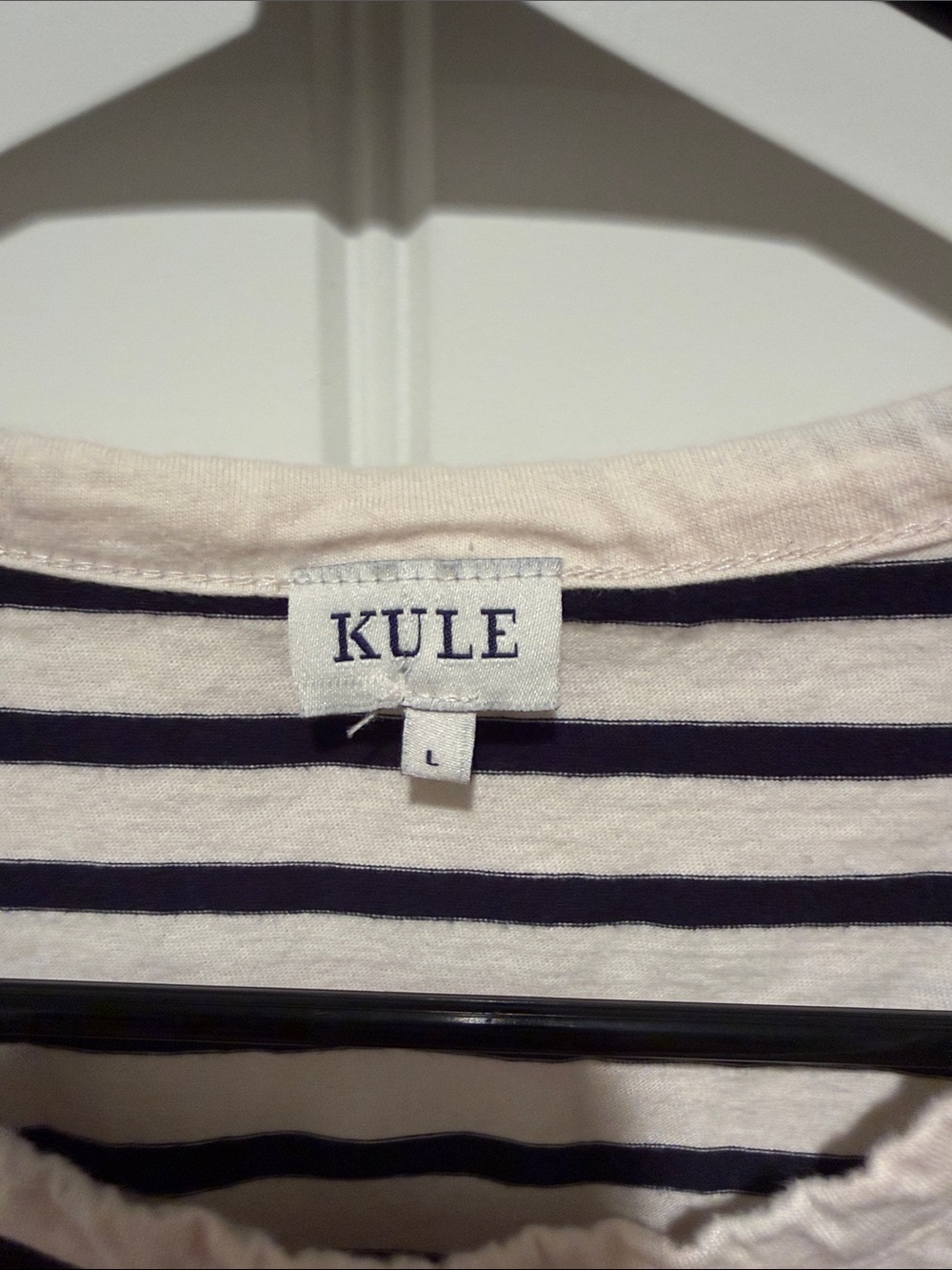 KULE Navy and White Striped Sleeveless Tank - Picture 2 of 4